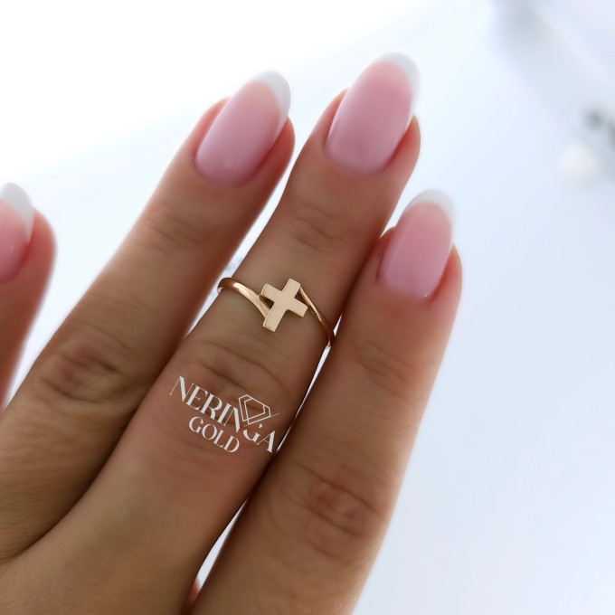 Rose gold women's ring #60881 Rose gold women's ring #60881