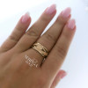 Rose gold women's ring #63092