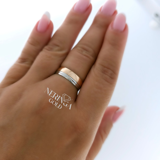 Rose gold wedding ring #62558 Rose gold wedding ring #62558