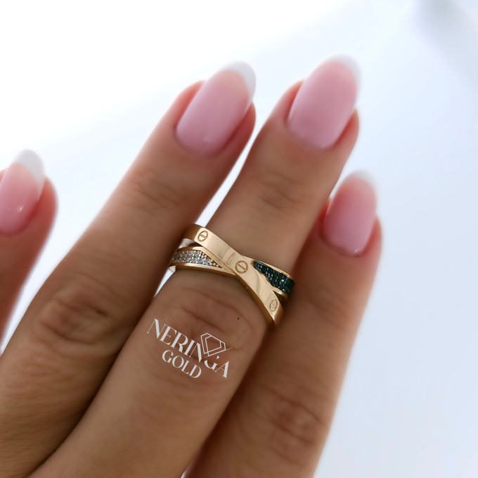 Rose gold women's ring #60775 Rose gold women's ring #60775