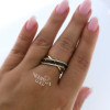 Rose gold women's ring #60854 Rose gold women's ring #60854