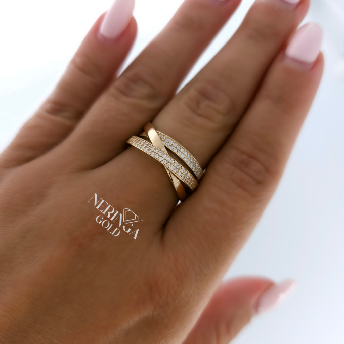 Rose gold women's ring #62572 Rose gold women's ring #62572