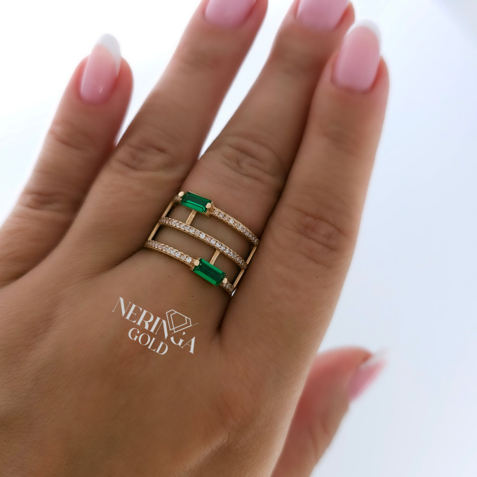Rose gold women's ring #60853 Rose gold women's ring #60853