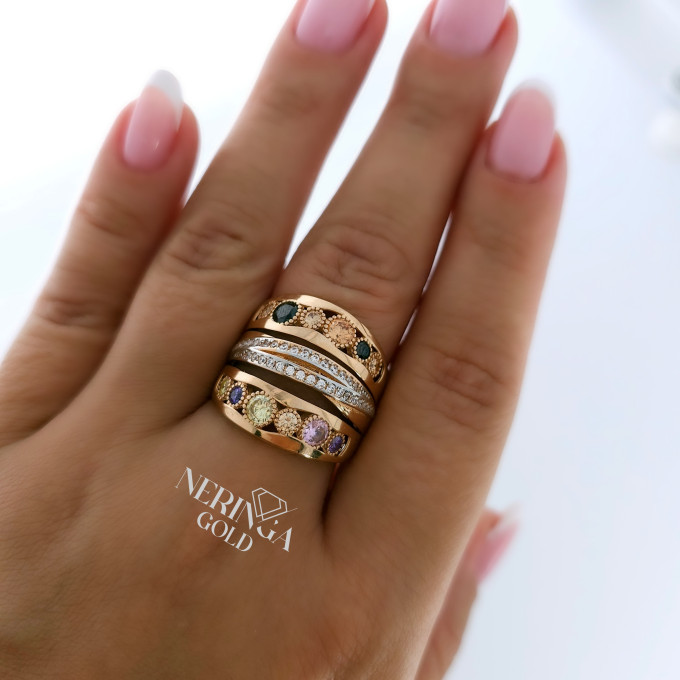 Rose gold women's ring #60895 Rose gold women's ring #60895