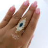 White rose gold women's ring #60911 White rose gold women's ring #60911