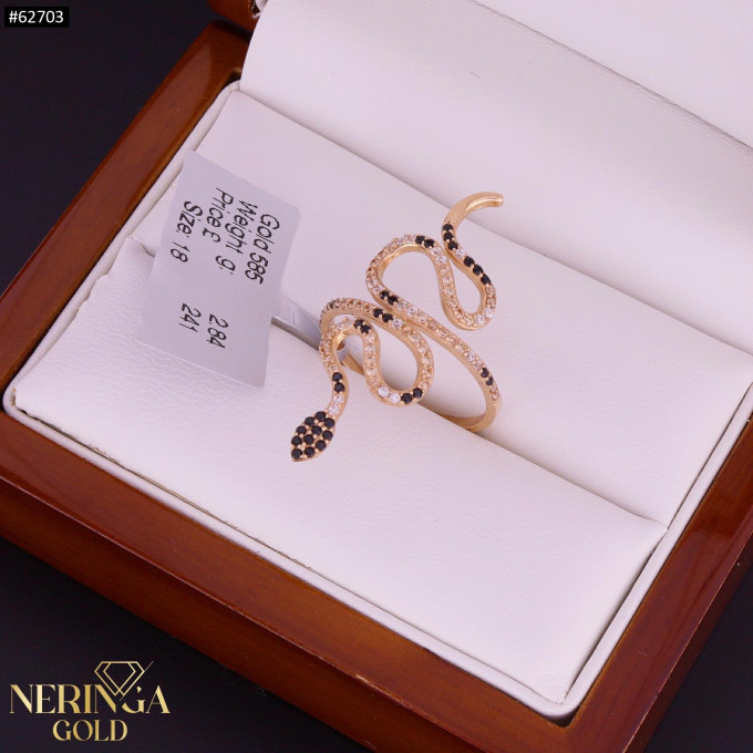 Rose gold women's ring #62703