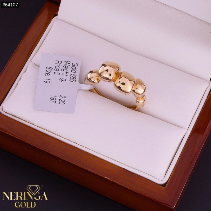 Rose gold women's ring #64107 Rose gold women's ring #64107