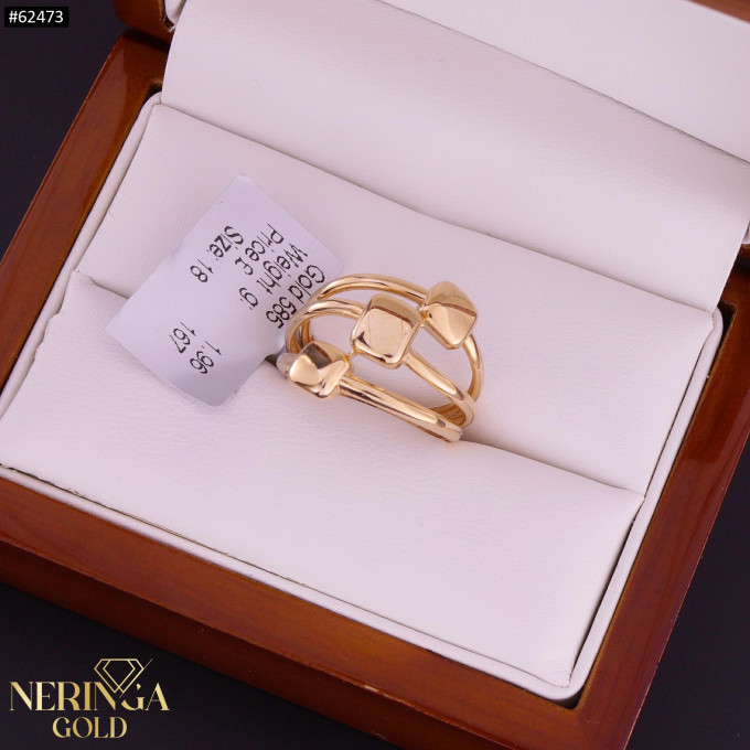 Rose gold women's ring #62473 Rose gold women's ring #62473