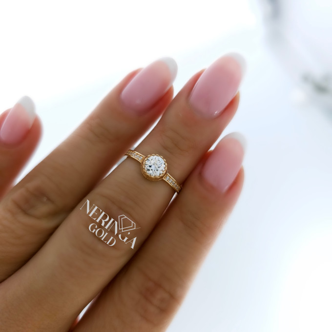 Rose gold women's ring #64205 Rose gold women's ring #64205