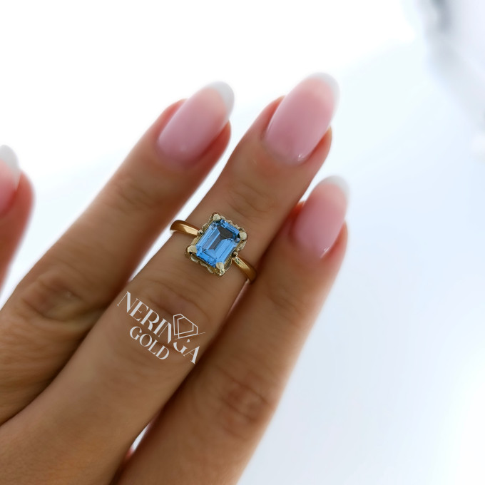 White rose gold women's ring #64200 White rose gold women's ring #64200