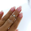 White gold women's ring #64204 White gold women's ring #64204