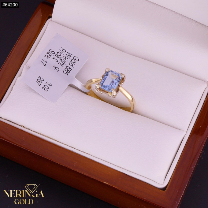 White rose gold women's ring #64200 White rose gold women's ring #64200