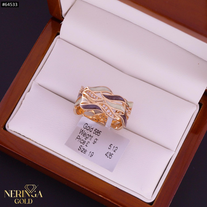Rose gold women's ring #64533 Rose gold women's ring #64533