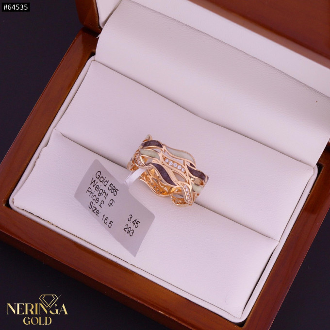 Rose gold women's ring #64535 Rose gold women's ring #64535