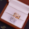 Rose gold women's ring #64536