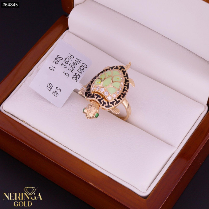 Rose gold women's ring #64845