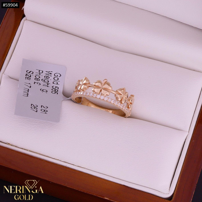 Rose gold women's ring #59904 Rose gold women's ring #59904