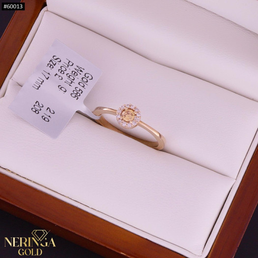 Rose gold women's ring #60013