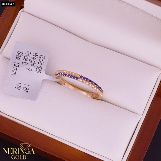 Rose gold women's ring #60042