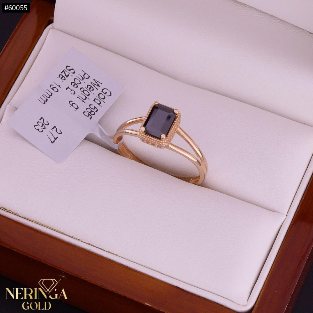 Rose gold women's ring #60055