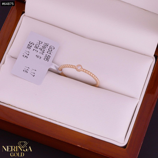 Rose gold women's ring #64875