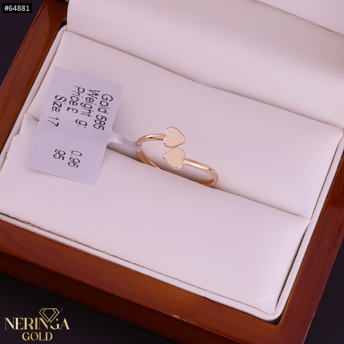Rose gold women's ring #64881 Rose gold women's ring #64881