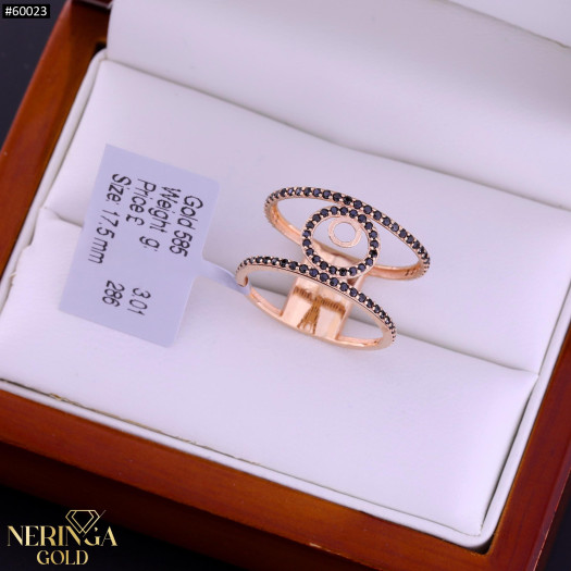 Rose gold women's ring #60023