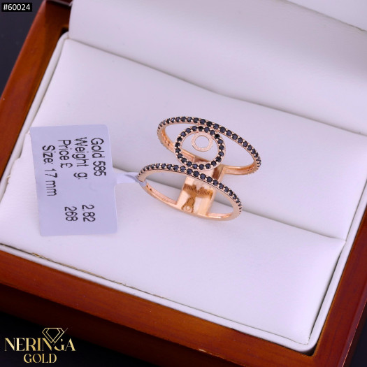 Rose gold women's ring #60024