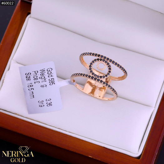 Rose gold women's ring #60022