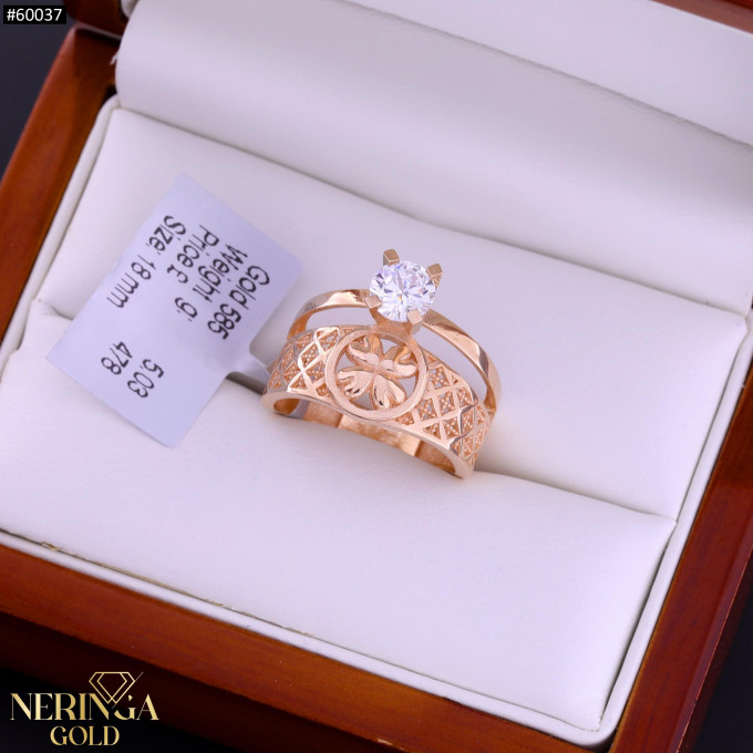 Rose gold women's ring #60037 Rose gold women's ring #60037