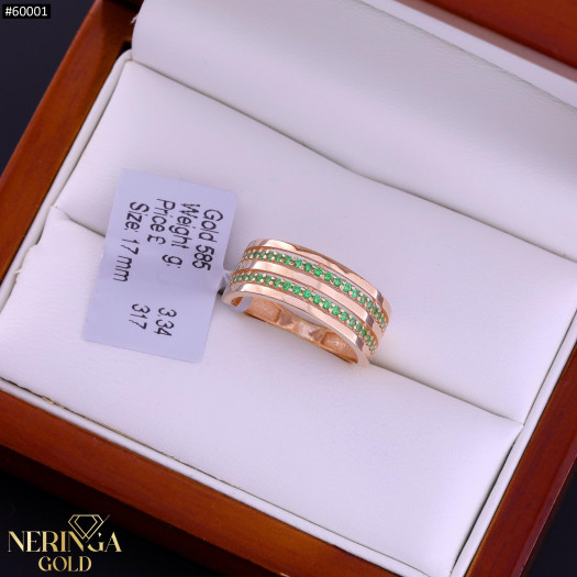 Rose gold women's ring #60001