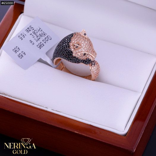 Rose gold women's ring #65000