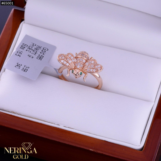 Rose gold women's ring #65001