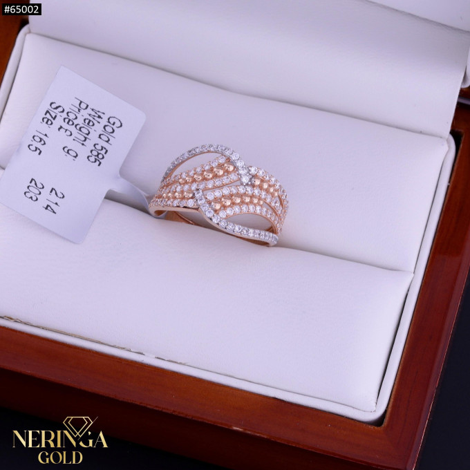 Rose gold women's ring #65002 Rose gold women's ring #65002