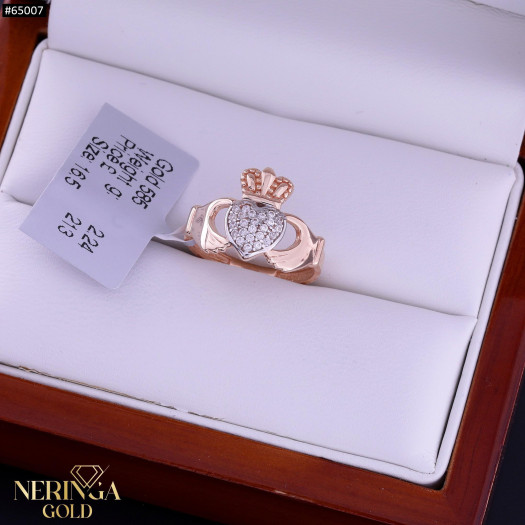 Rose gold women's ring #65007
