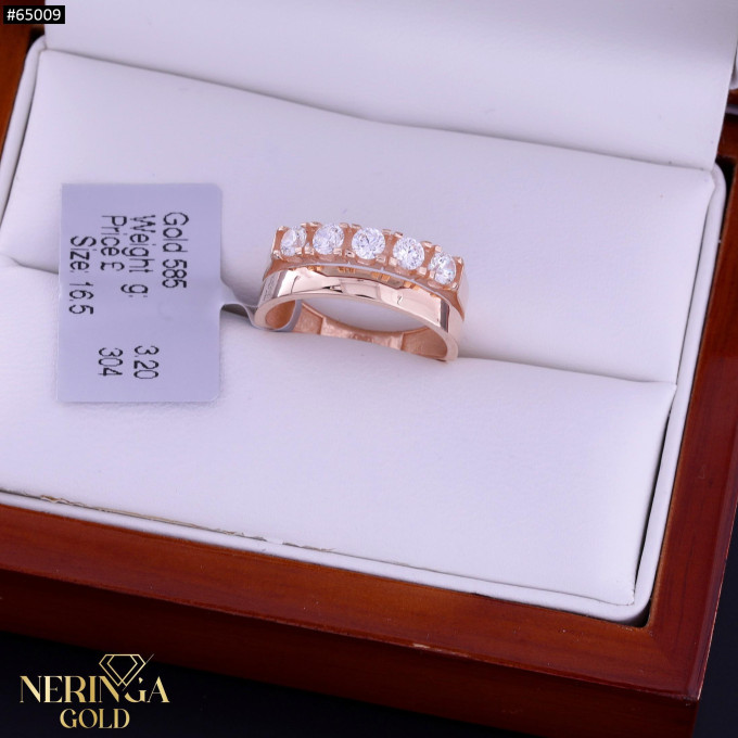 Rose gold women's ring #65009 Rose gold women's ring #65009