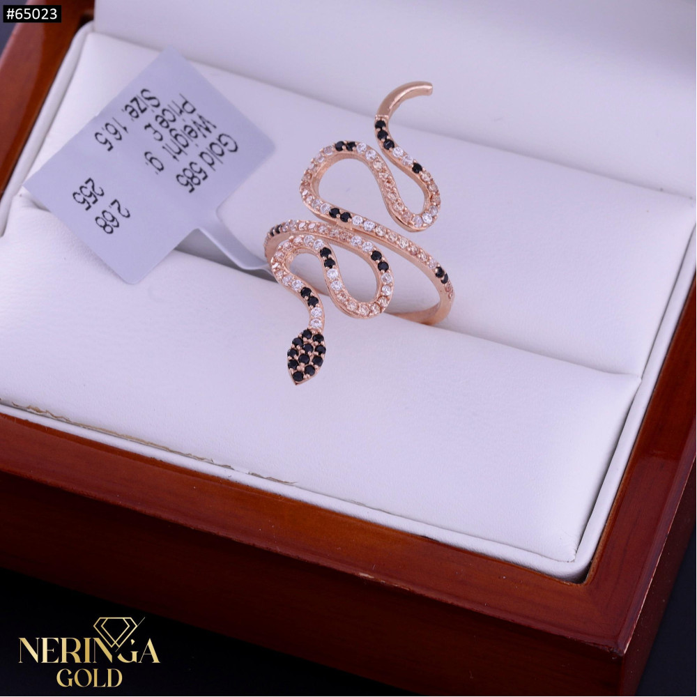 Rose gold women's ring #65023