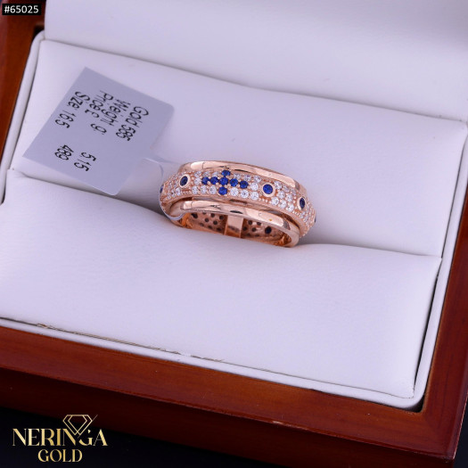 Rose gold women's ring #65025