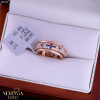 Rose gold women's ring #65026