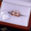 Rose gold women's ring #65028