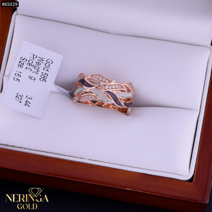Rose gold women's ring #65029 Rose gold women's ring #65029