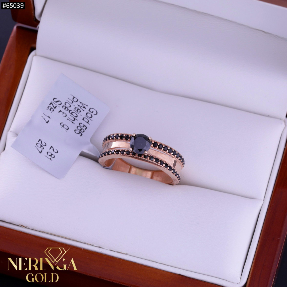 Rose gold women's ring #65039