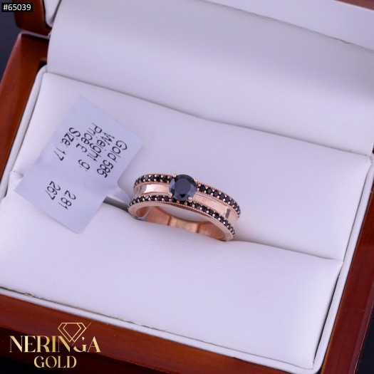 Rose gold women's ring #65039