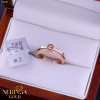 Rose gold women's ring #65041
