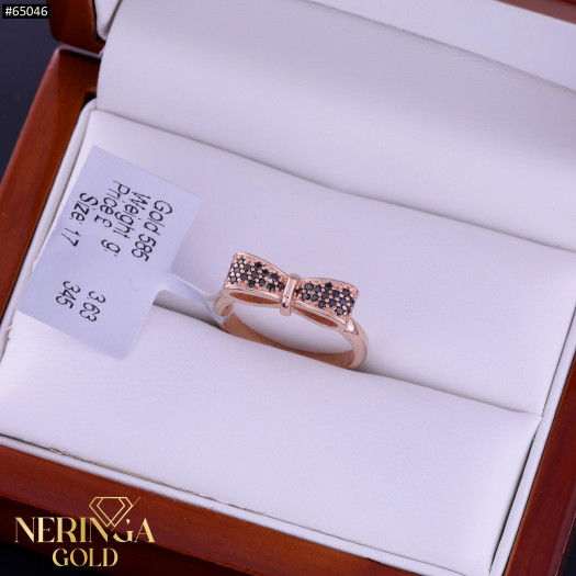 Rose gold women's ring #65046