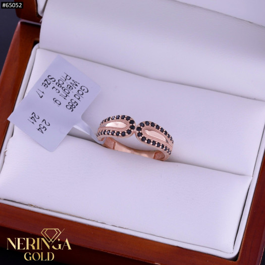 Rose gold women's ring #65052