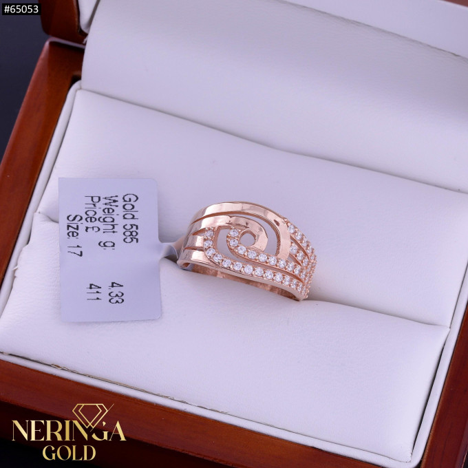 Rose gold women's ring #65053 Rose gold women's ring #65053
