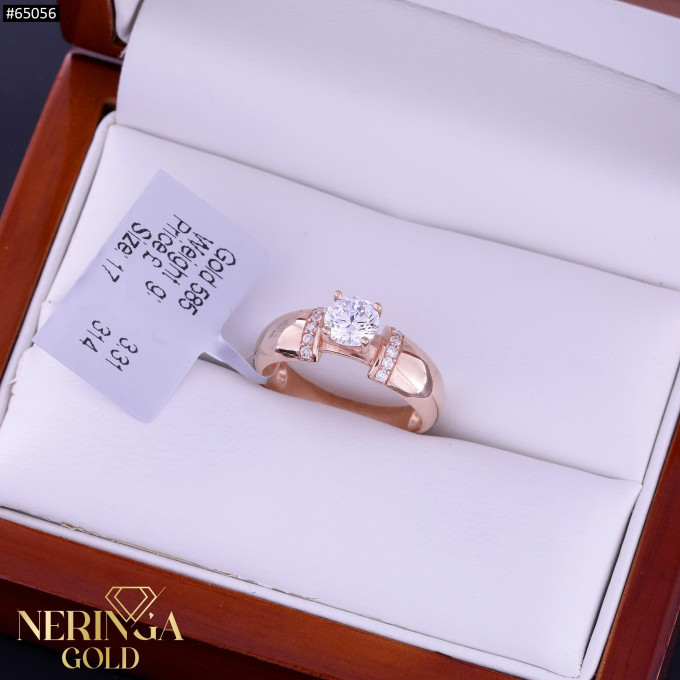 Rose gold women's ring #65056 Rose gold women's ring #65056