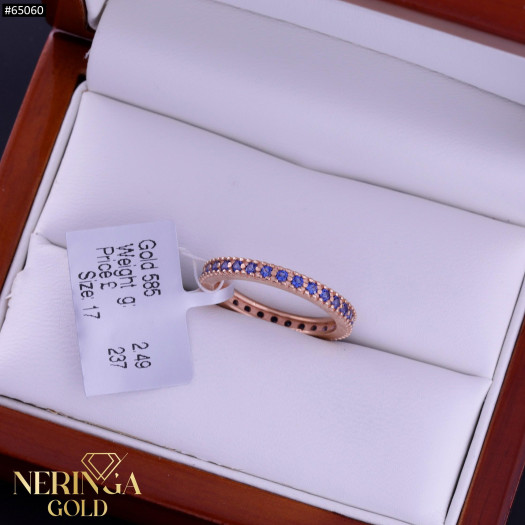 Rose gold women's ring #65060