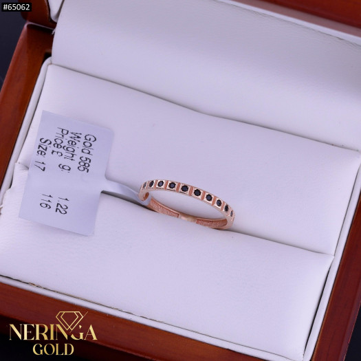 Rose gold women's ring #65062